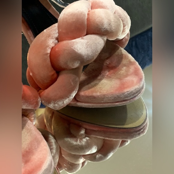 MARCO DE VINCENZO Velvet Sandals - PINK! - Picture 5 of 9